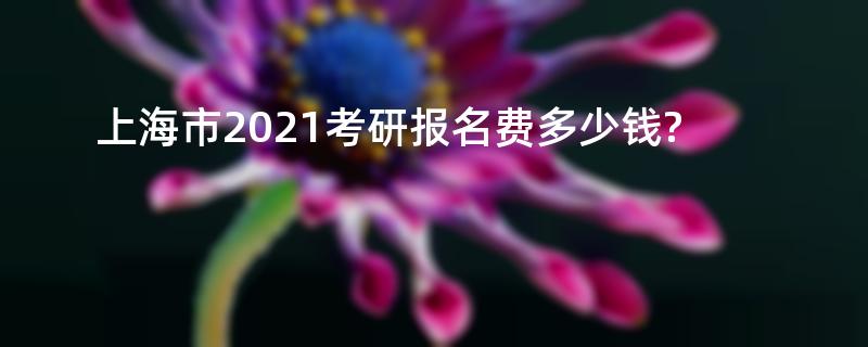 上海市2021考研报名费多少钱?