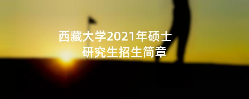 西藏大学2021年硕士研究生
