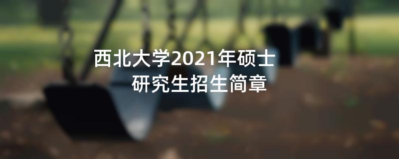 西北大学2021年硕士研究生
