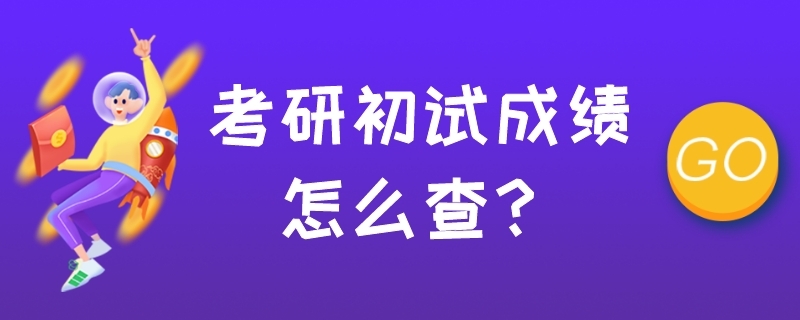 考研初试成绩怎么查