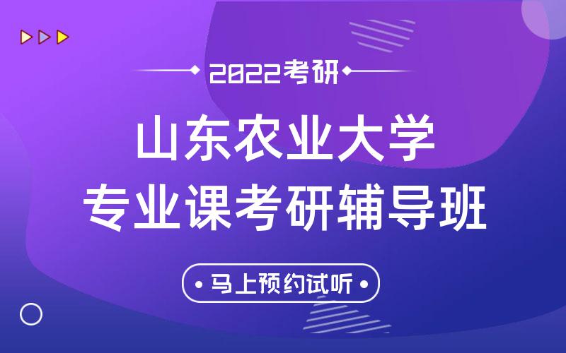 山东农业大学专业课考研辅导班