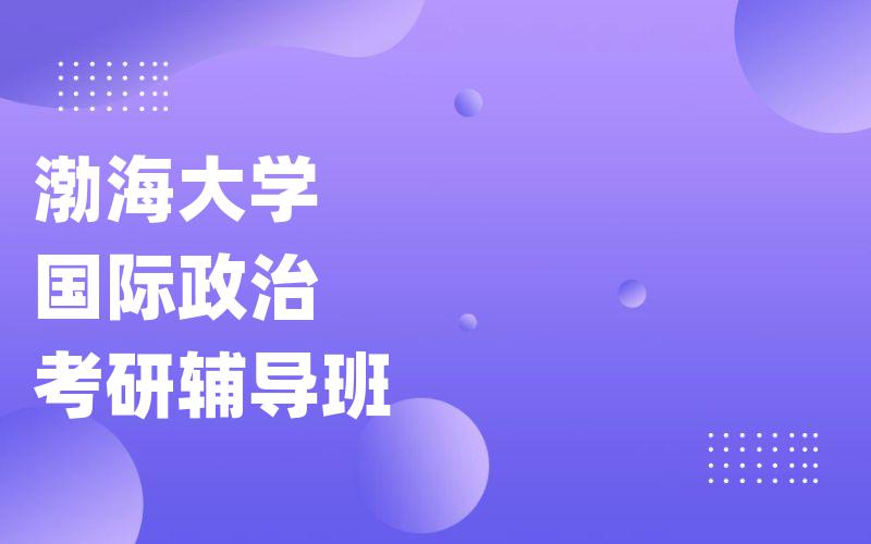 渤海大学国际政治考研辅导班