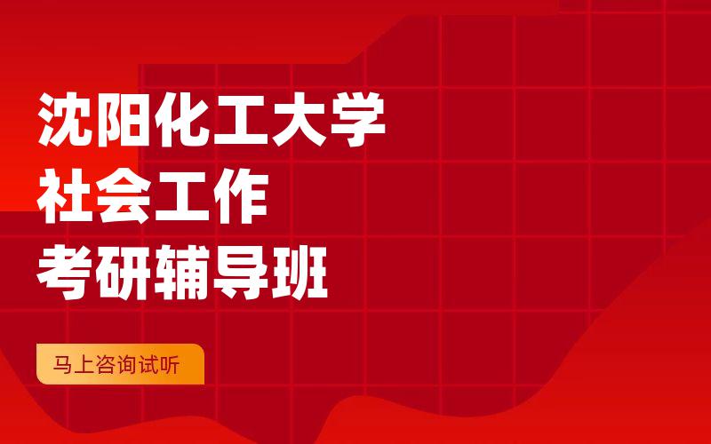 沈阳化工大学社会工作考研辅导班