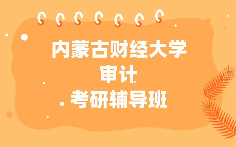 内蒙古财经大学审计考研辅导班