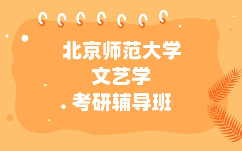 北京师范大学文艺学考研辅导班