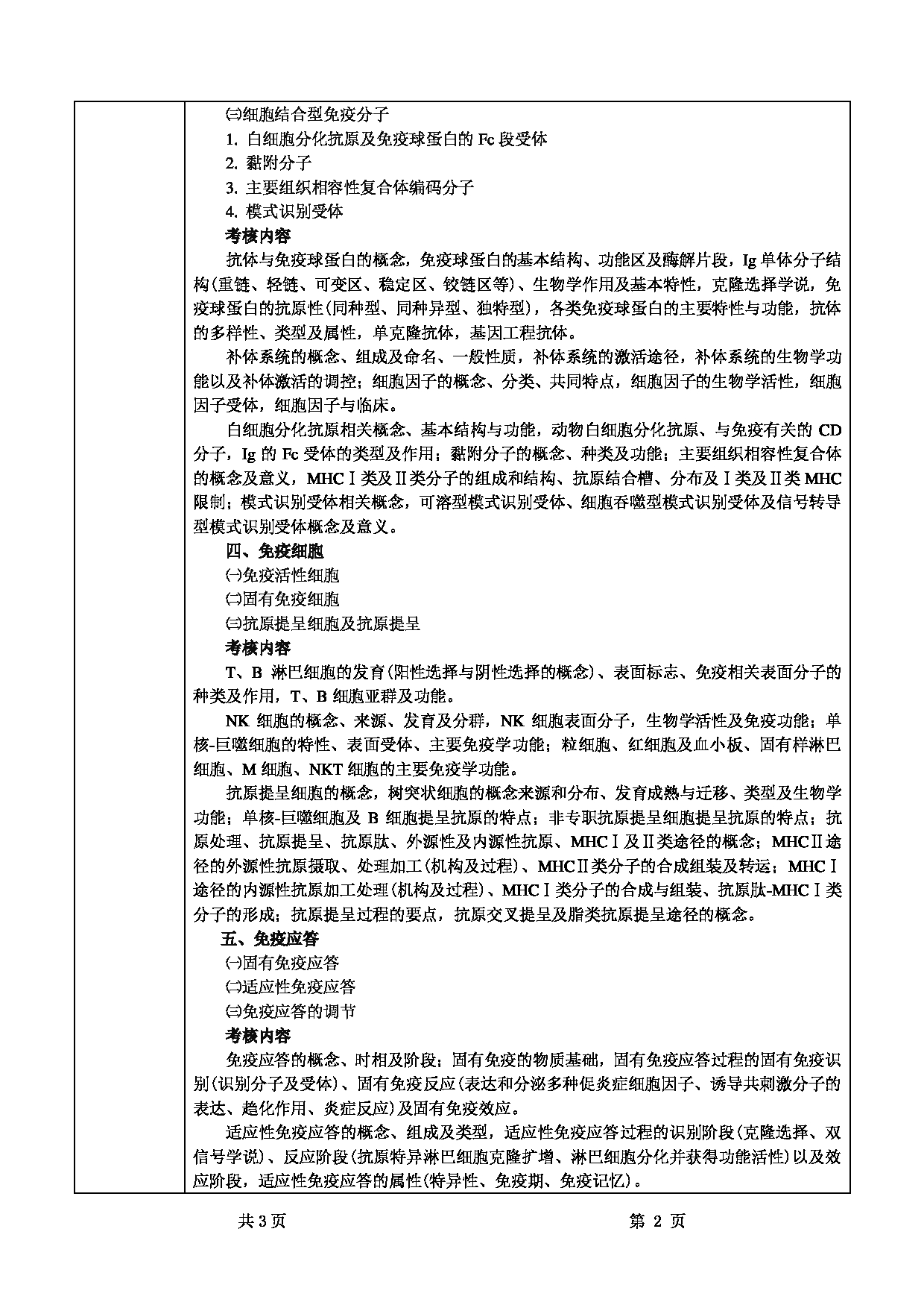 2022考研大纲：甘肃农业大学2022年考研初试科目 343-《兽医基础》（“兽医免疫学”部分）考试大纲 考试大纲第2页