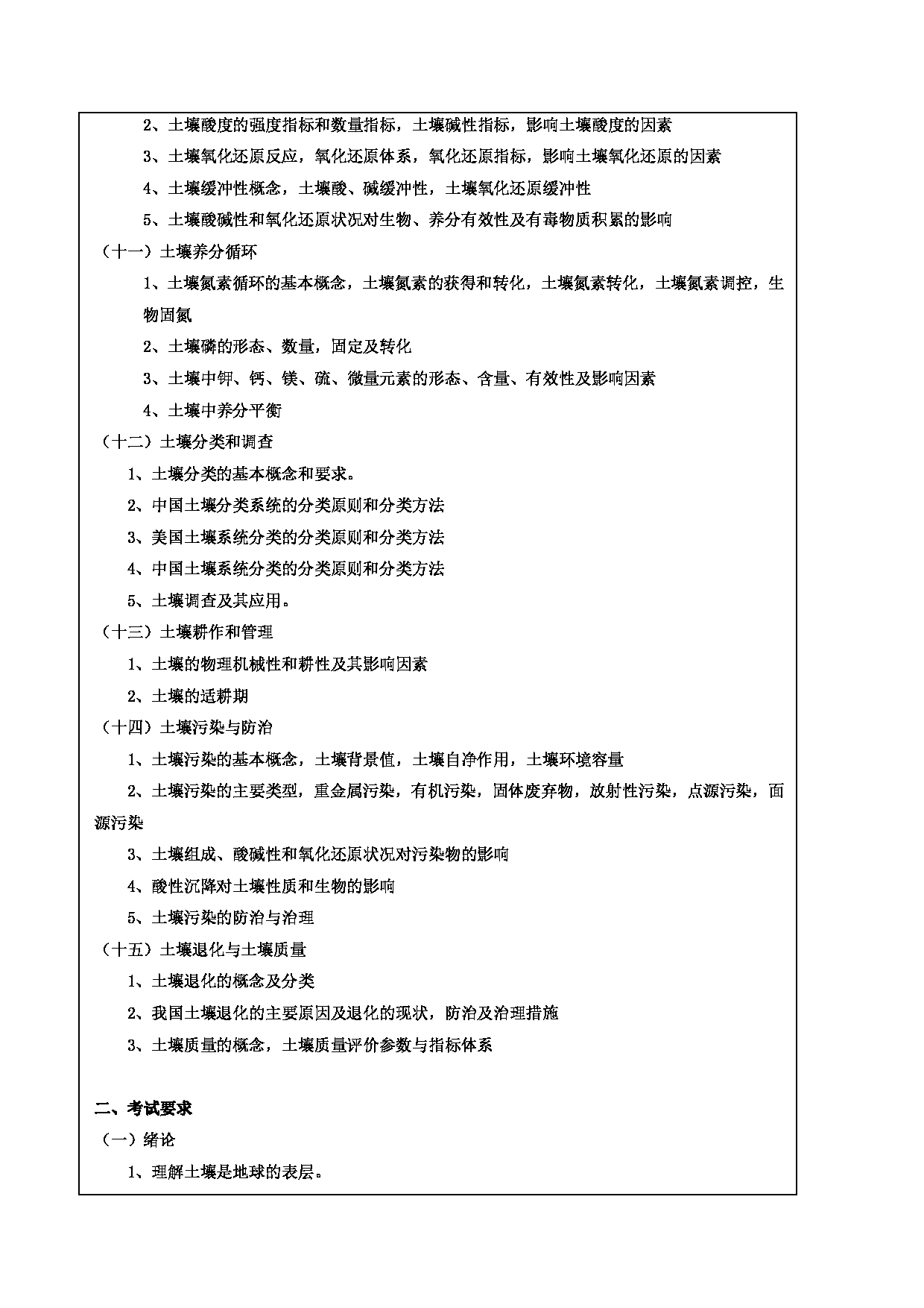 2025考研大纲：华南农业大学2025年考研自命题科目 土壤学（847） 考试大纲第3页