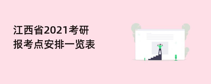 江西省2021考研报考点安排一览表