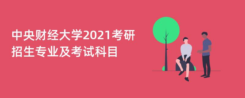 中央财经大学2021考研招生专业及考试科目