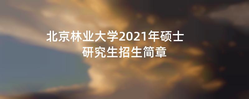 北京林业大学2021年硕士研究生
