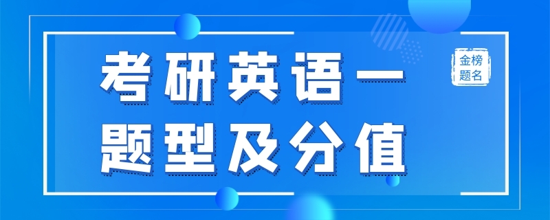 考研英语一题型及分值