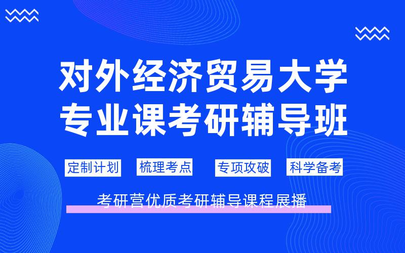 对外经济贸易大学专业课考研辅导班