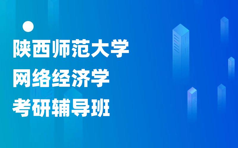 陕西师范大学网络经济学考研辅导班