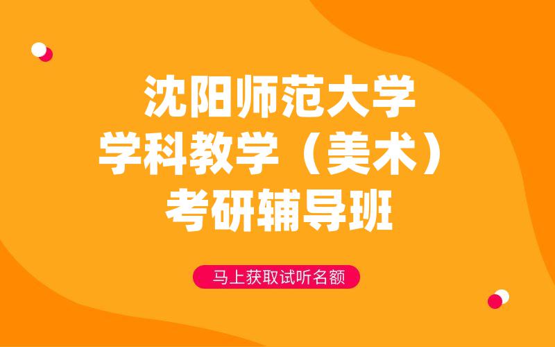 沈阳师范大学学科教学（美术）考研辅导班