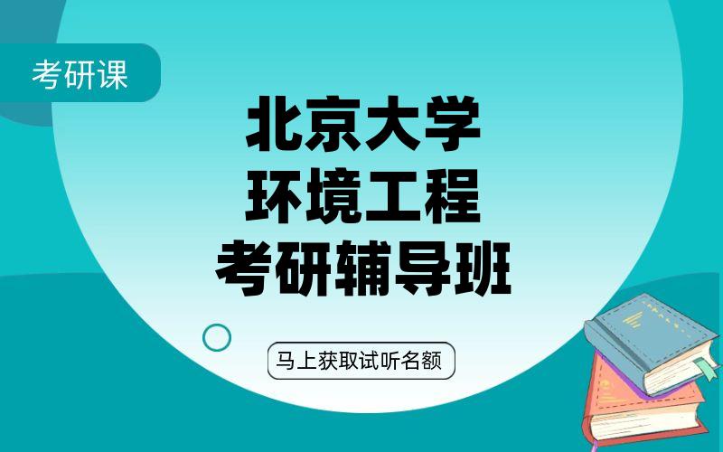 北京大学环境工程考研辅导班