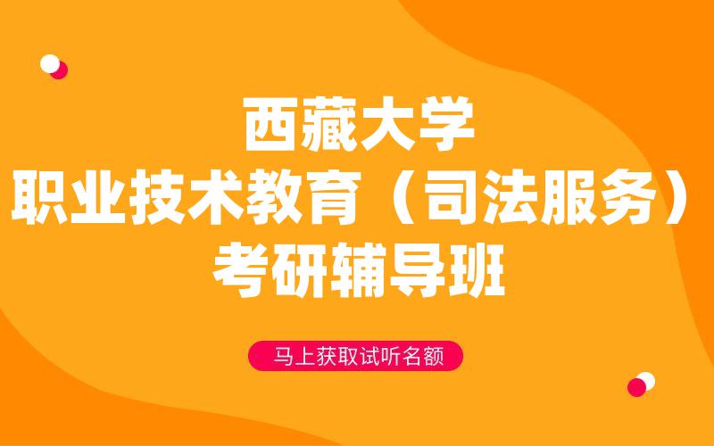 西藏大学职业技术教育（司法服务）考研辅导班