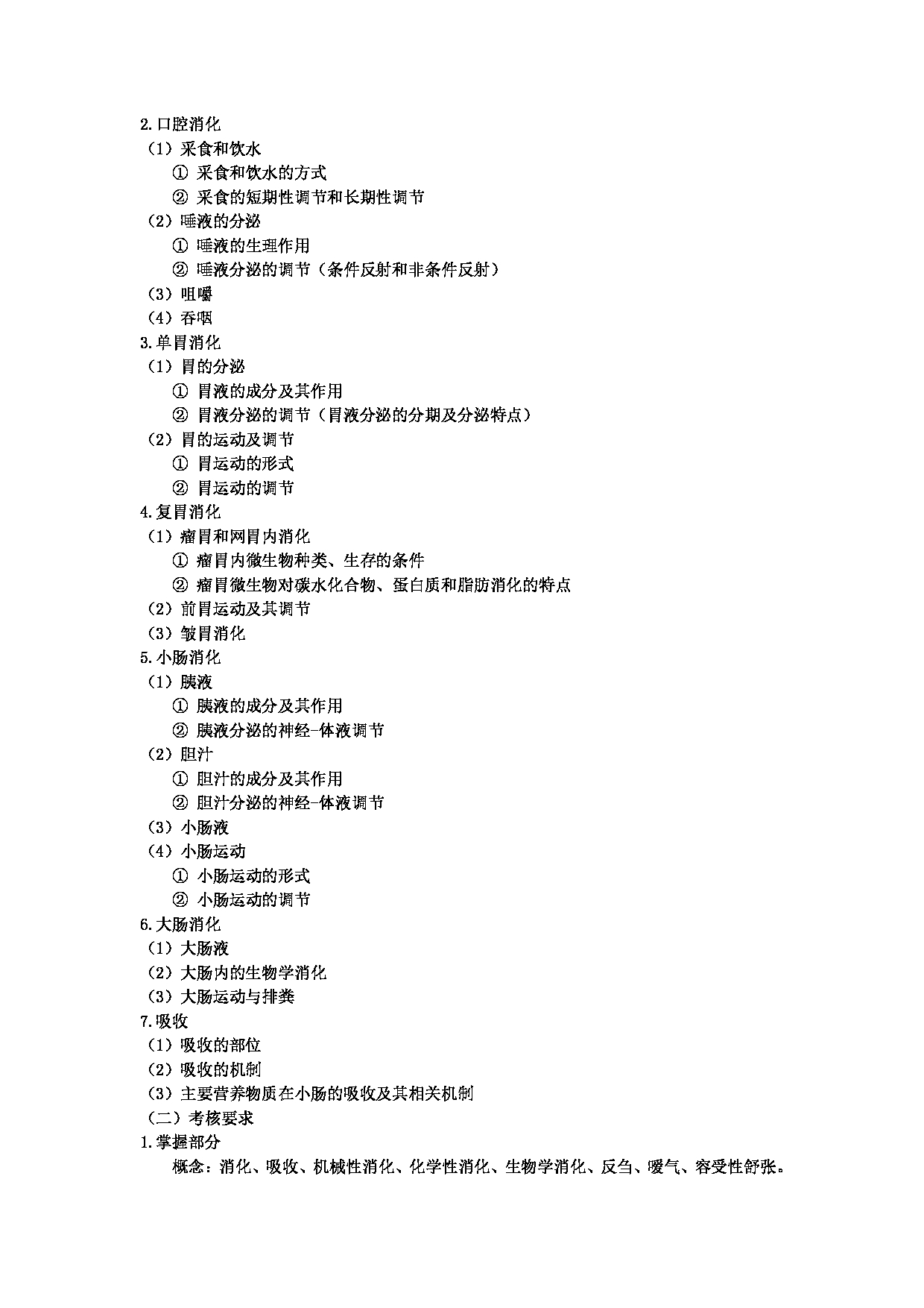 2022考研大纲：河北北方学院2022年考研自命题科目 《动物生理学》 考试大纲第6页