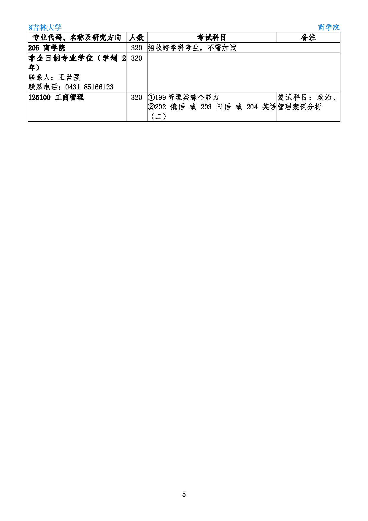 2022考研参考书目：吉林大学2022年硕士研究生招生参考书目第6页