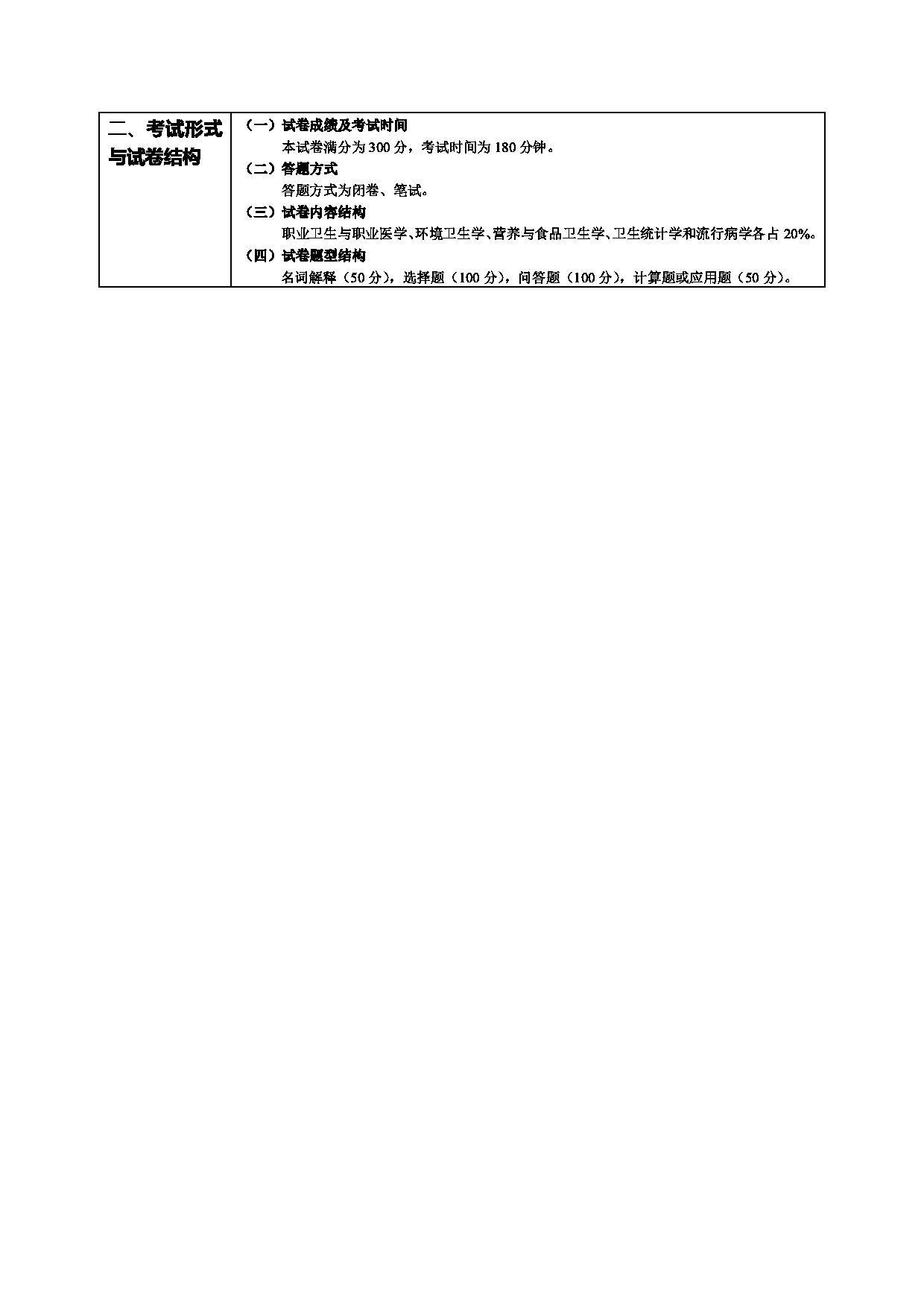 2022考研大纲：桂林医学院2022年考研自命题科目 353+卫生综合考试大纲第2页