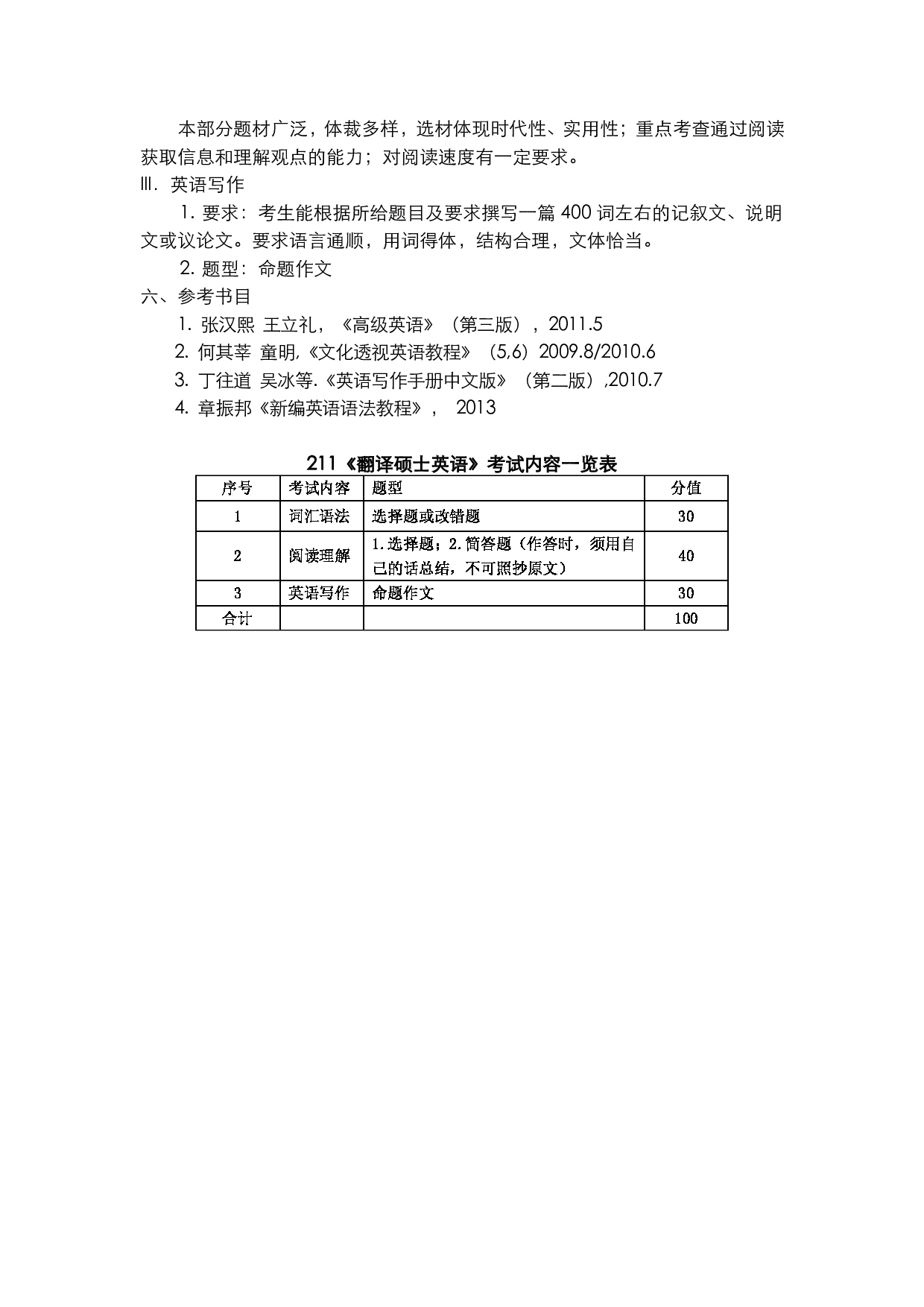 2022考研大纲：上海海洋大学2022年考研自命题科目 211翻译硕士英语 考试大纲第2页