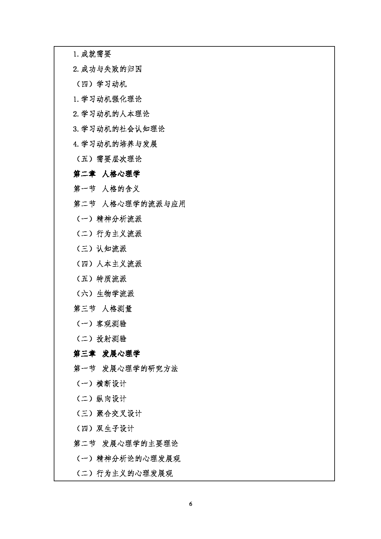 2023考研大纲：江汉大学2023年考研自命题科目 347心理学专业综合 考试大纲第6页