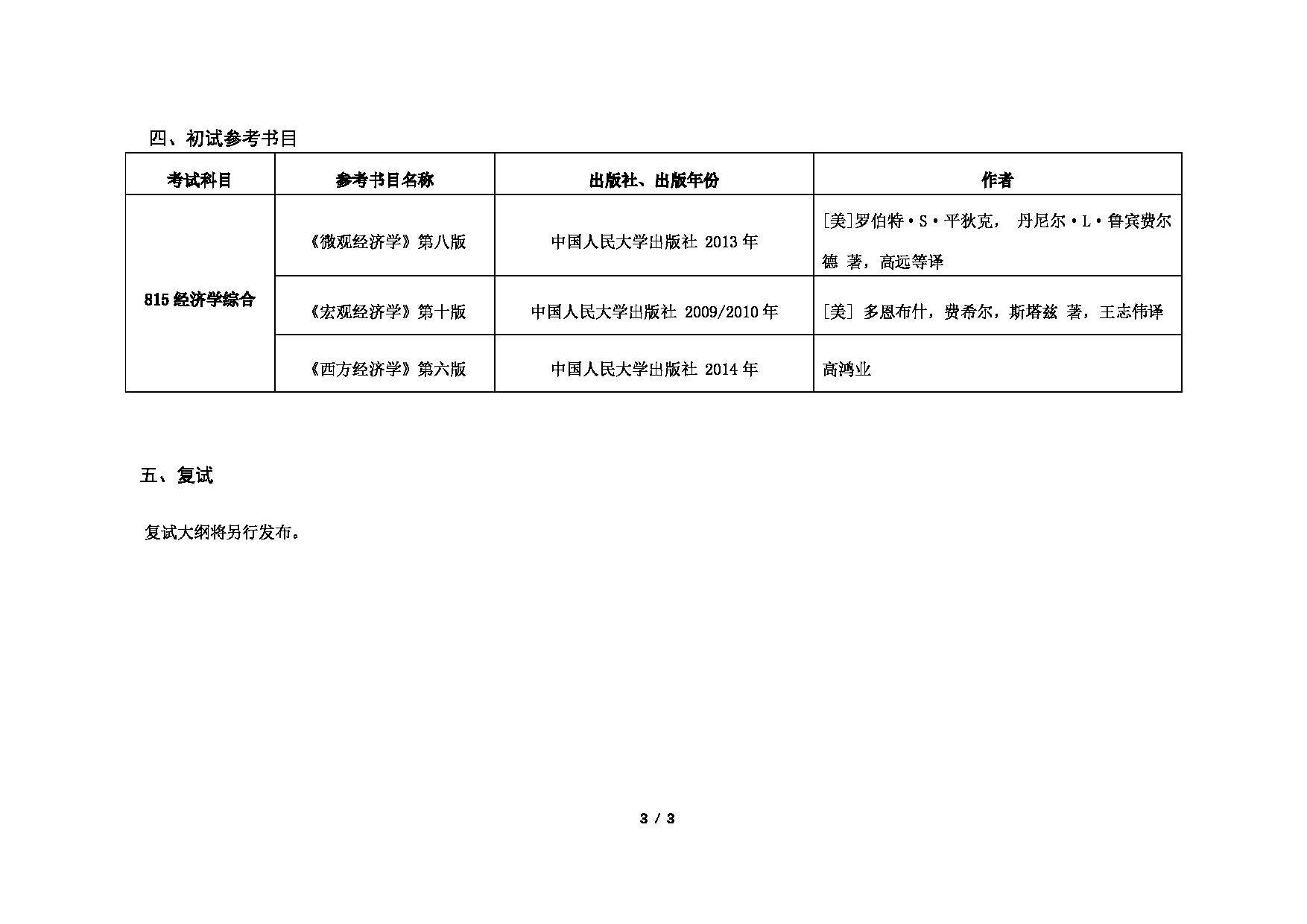 2023考研招生目录：对外经济贸易大学2023年考研 （017）全球价值链研究院 招生专业目录第3页