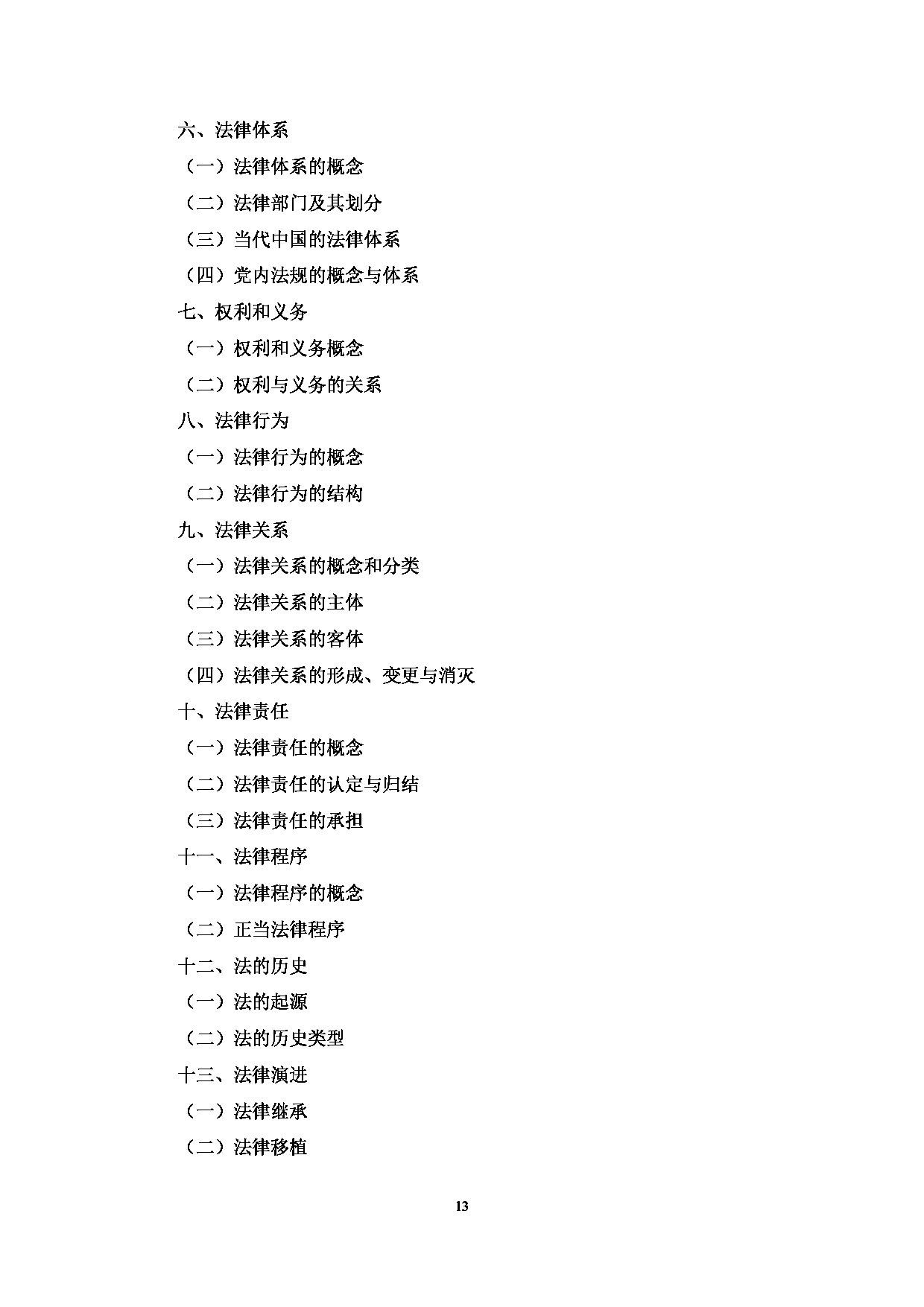 2023考研大纲：中央民族大学2023年考研初试科目 613法学基础 考试大纲第6页