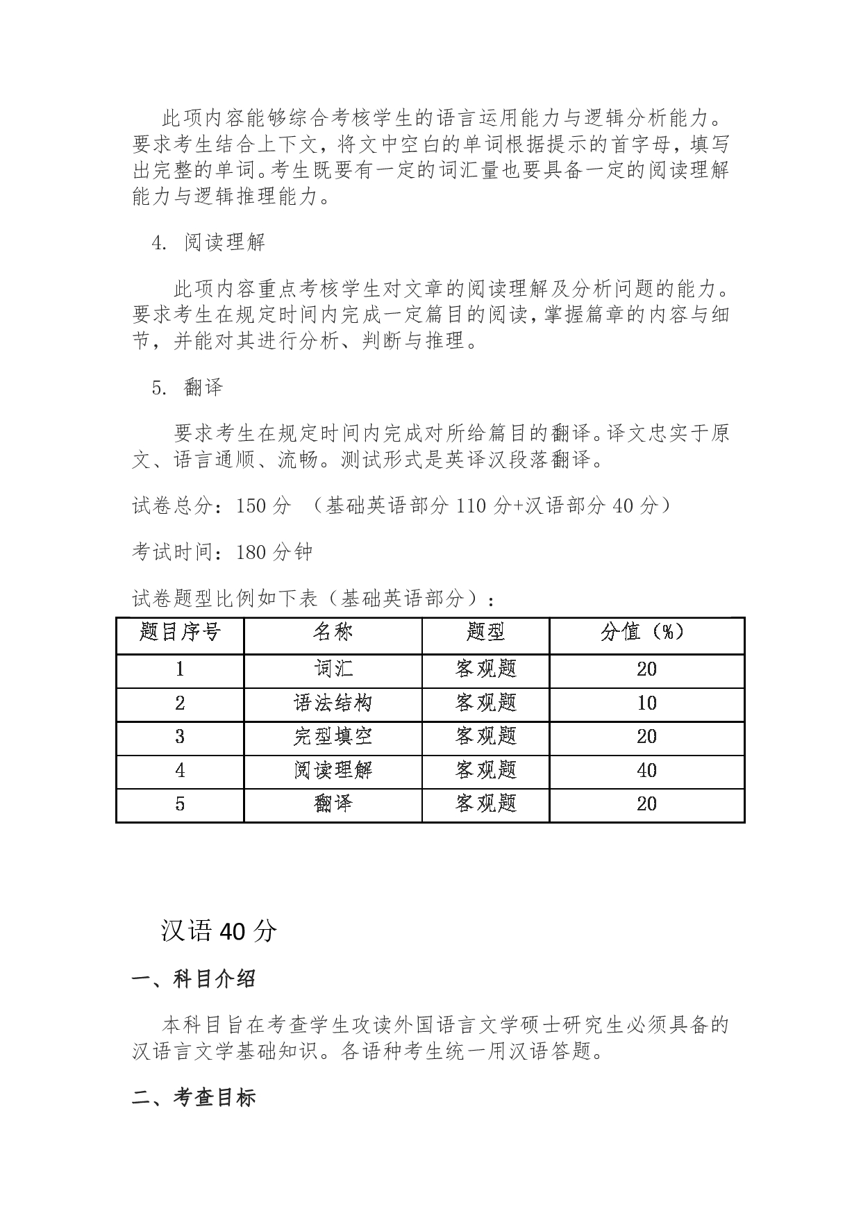 2023考研大纲：天津外国语大学2023年考研 050201 英语语言文学考试大纲第2页