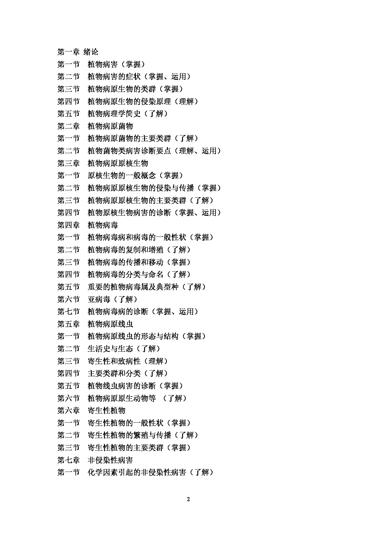 2023考研大纲：西南林业大学2023年考研初试科目 706《普通植物病理学》考试大纲第2页