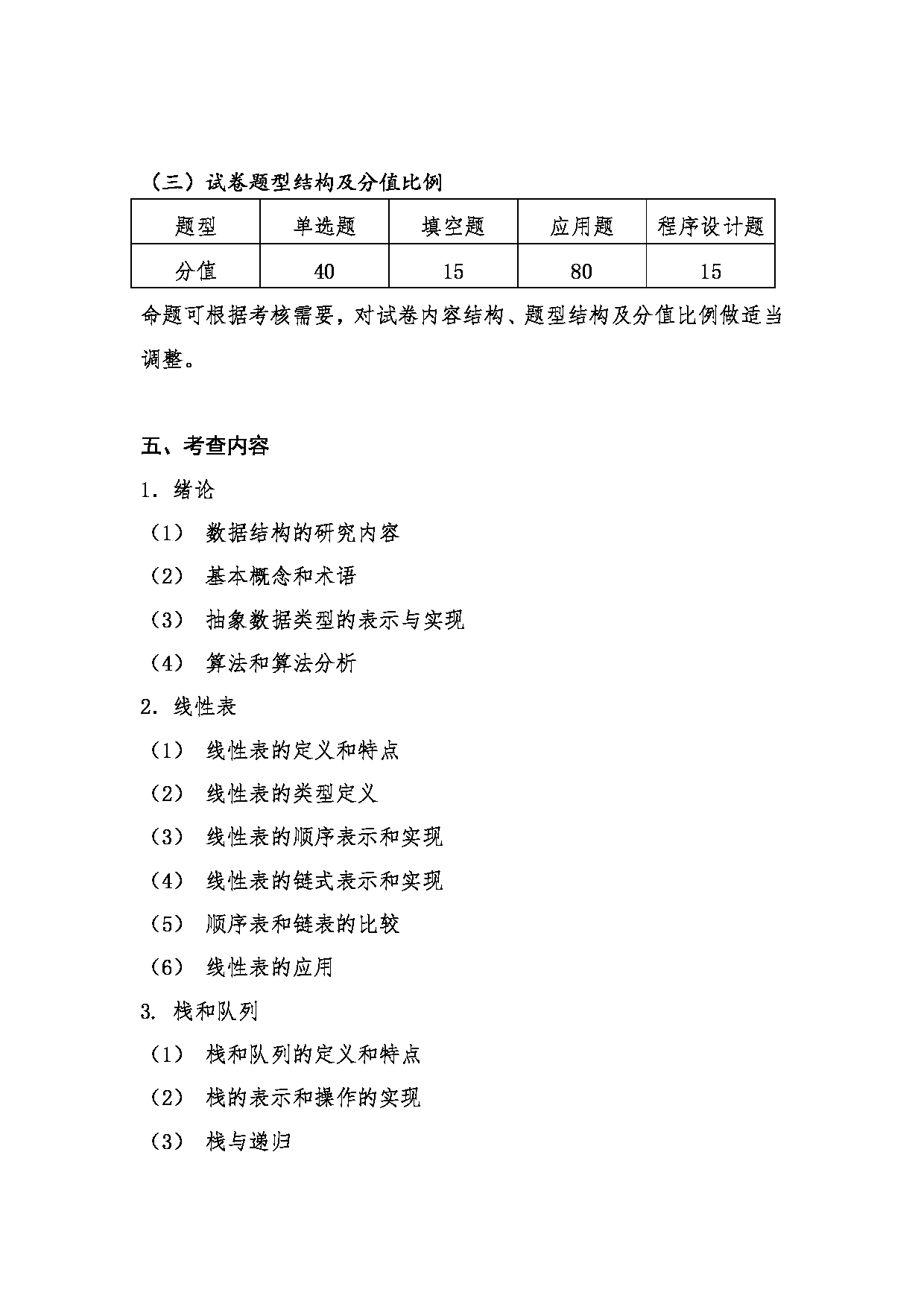 2023考研大纲：桂林电子科技大学2023年考研科目 人工智能学院 833《数据结构与算法》 考试大纲第2页