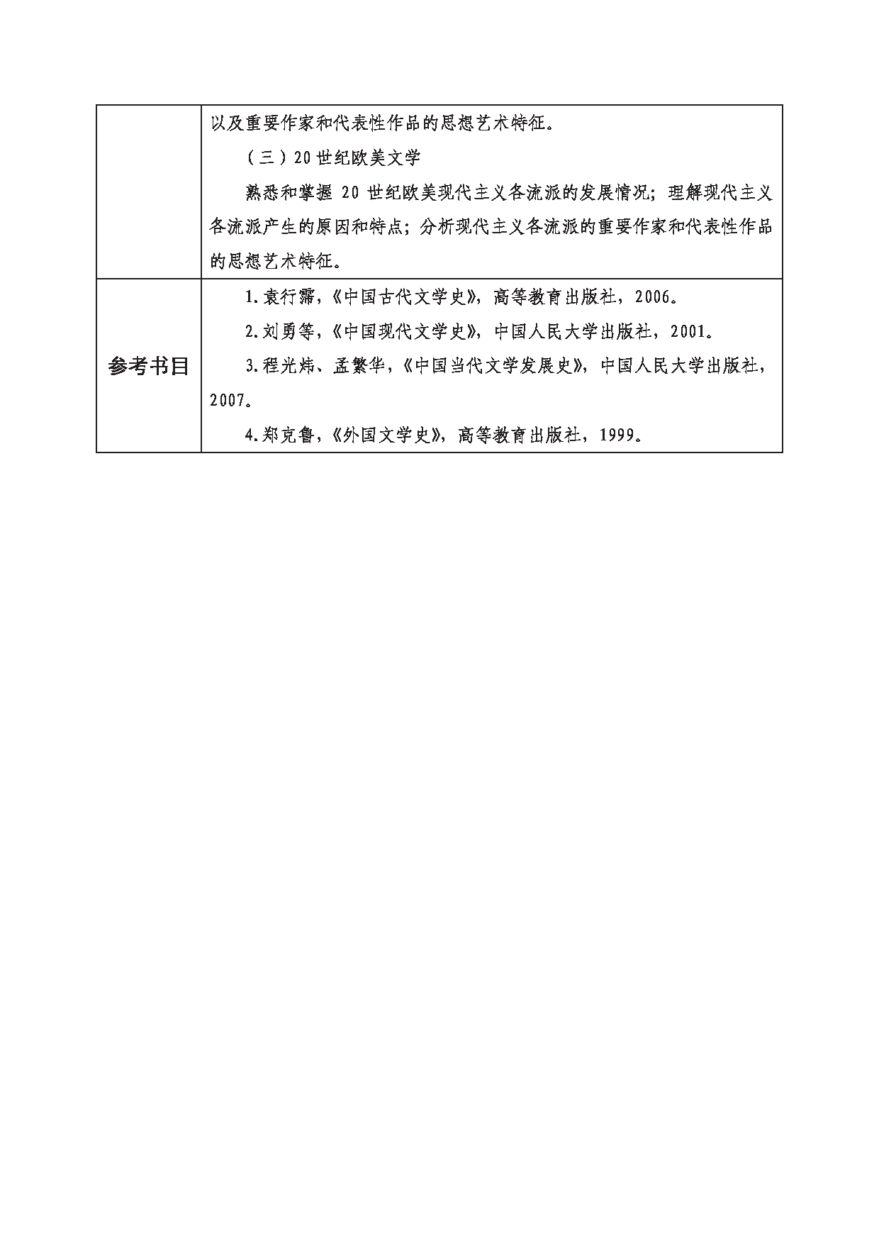 2023考研大纲：西南科技大学2023年考研自命题科目 803 中西文学综合 考试大纲第3页