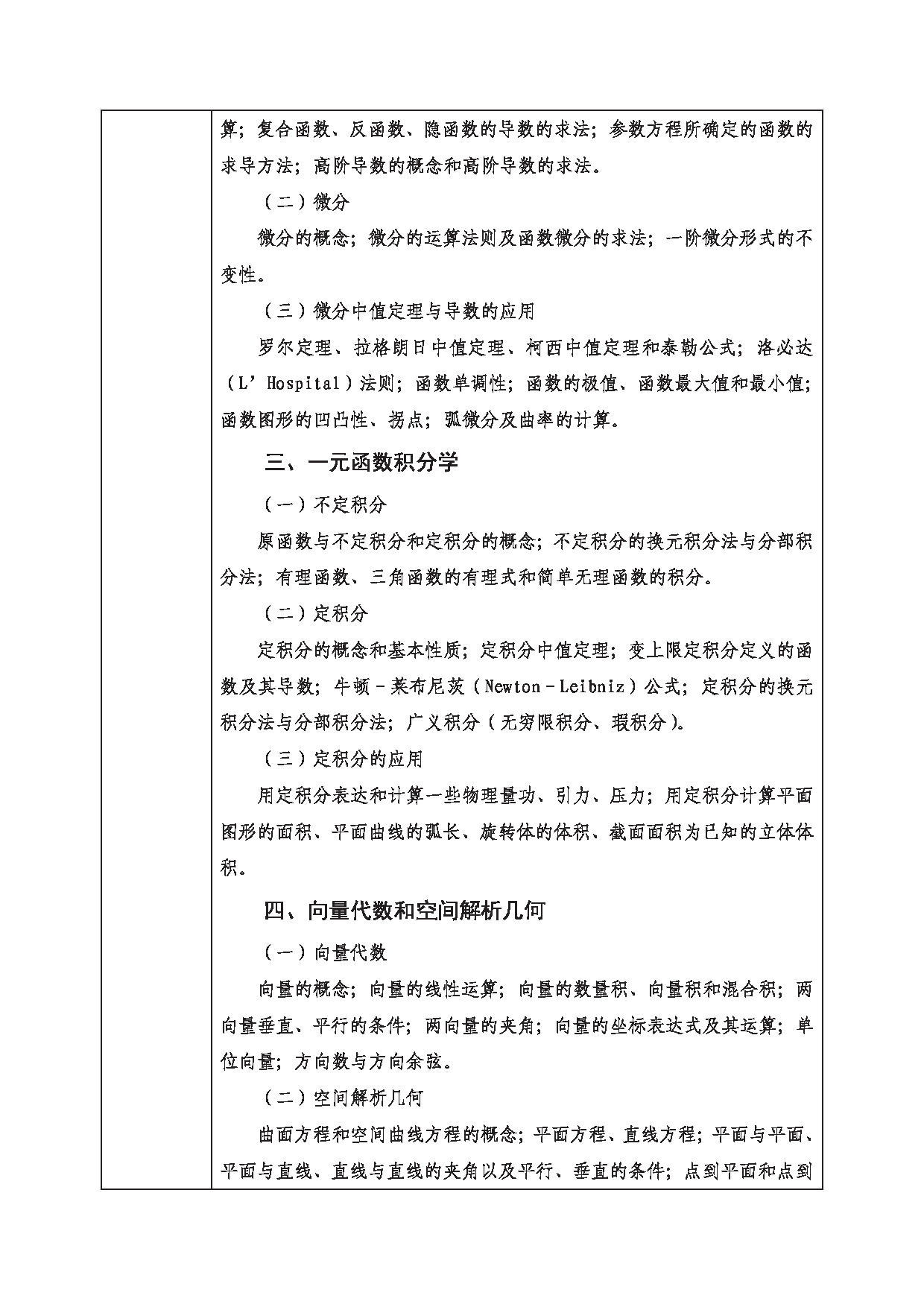 2023考研大纲：西南科技大学2023年考研自命题科目 601 高等数学 考试大纲第2页