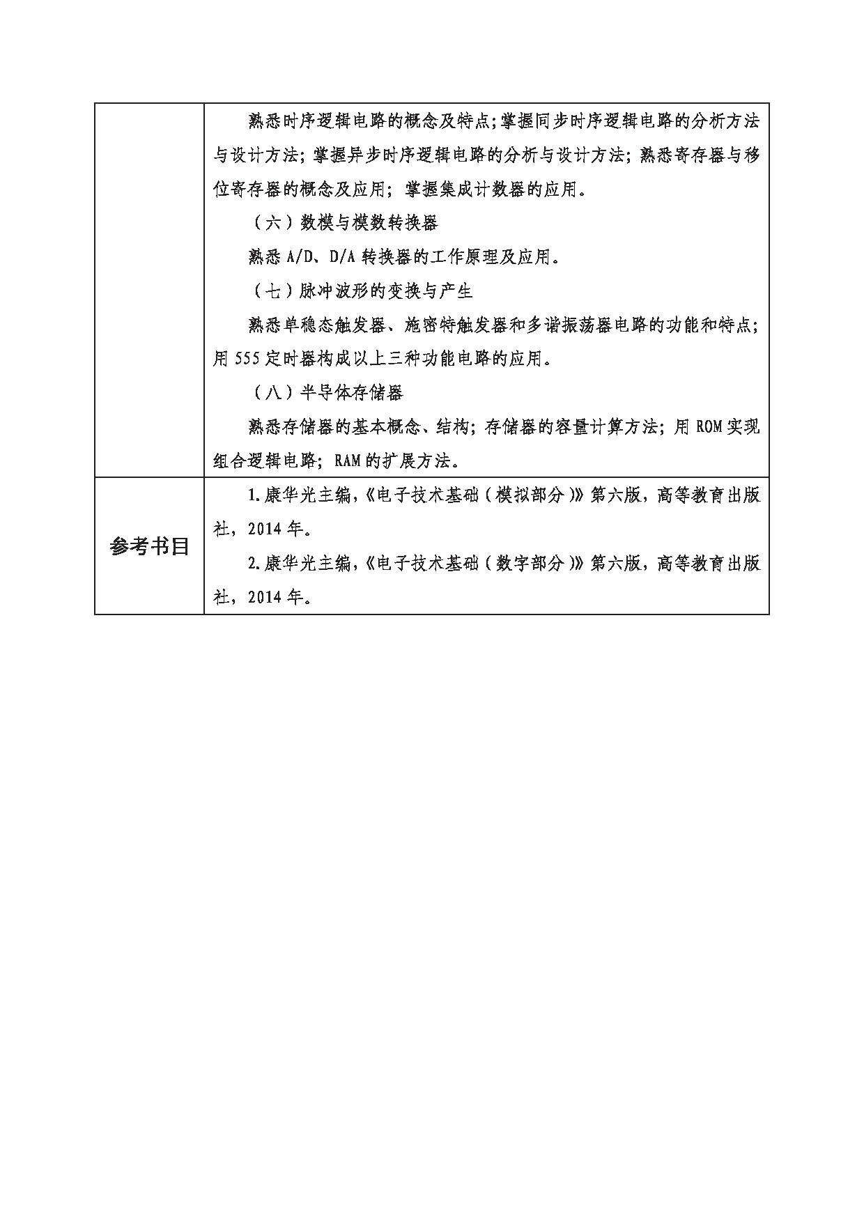 2023考研大纲：西南科技大学2023年考研自命题科目 811 电子技术基础（含模电、数电） 考试大纲第3页