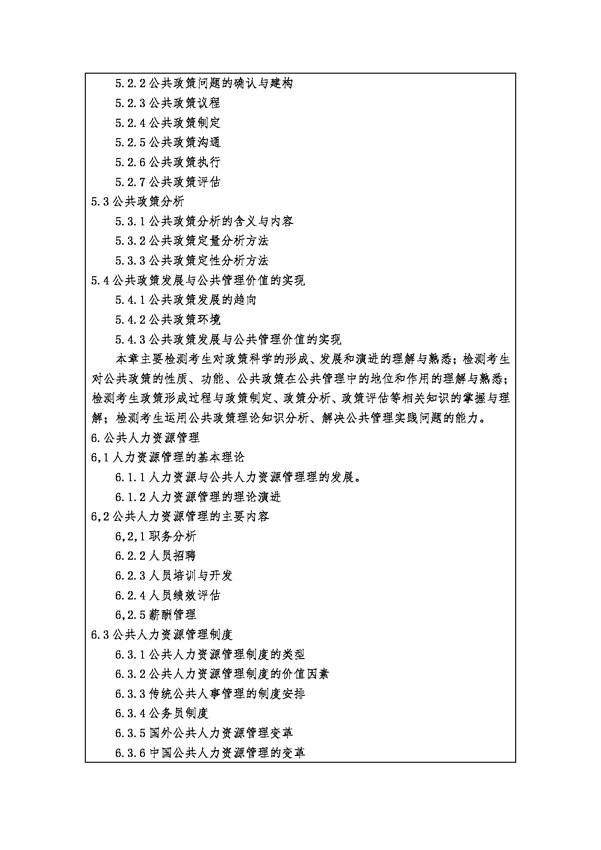 2023考研大纲：西安财经大学2023年考研 120400公共管理硕士初试 考试大纲第4页