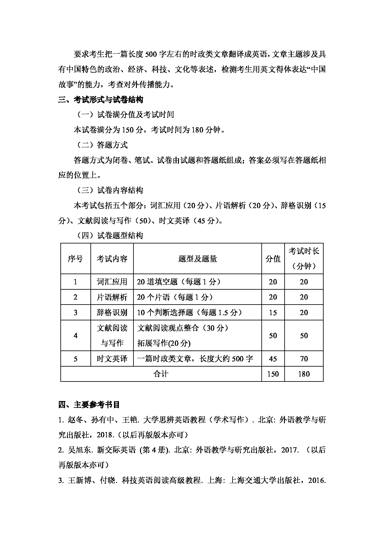 2024考研大纲：中国石油大学2024年考研自命题科目 712 基础英语 考试大纲第2页