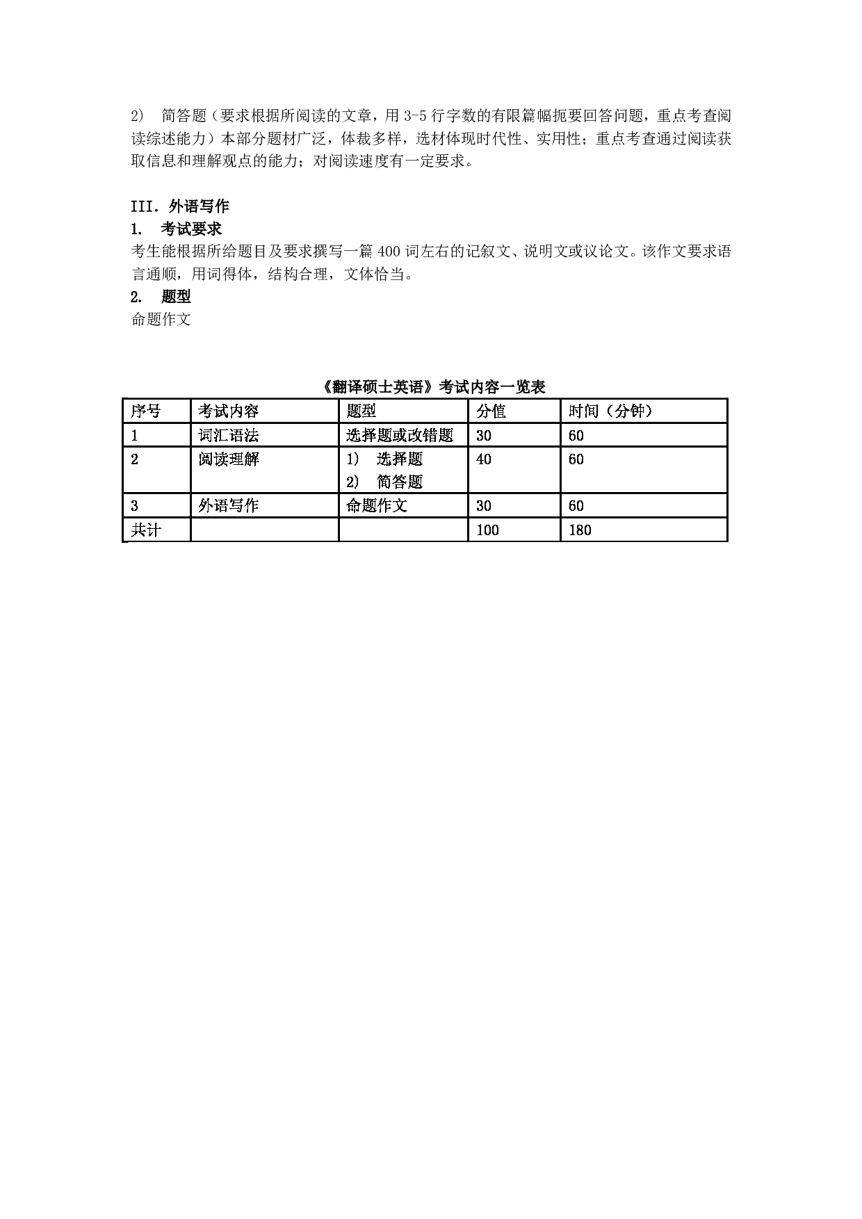 2024考研大纲：中央民族大学2024年考研自命题科目 211翻译硕士英语 考试大纲第2页