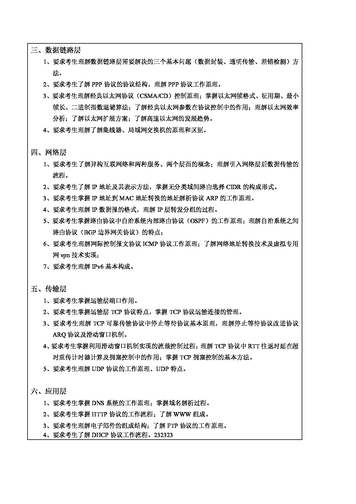 2024考研大纲：东北林业大学2024年考研自命题科目 012-计控学院 921-计算机专业基础 考试大纲第6页