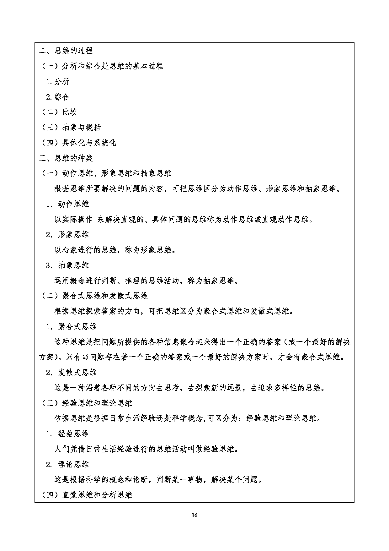 2024考研大纲：重庆三峡学院2024年考研 015教师教育学院 1.初试自命题科目901心理学基础考试大纲 考试大纲第16页