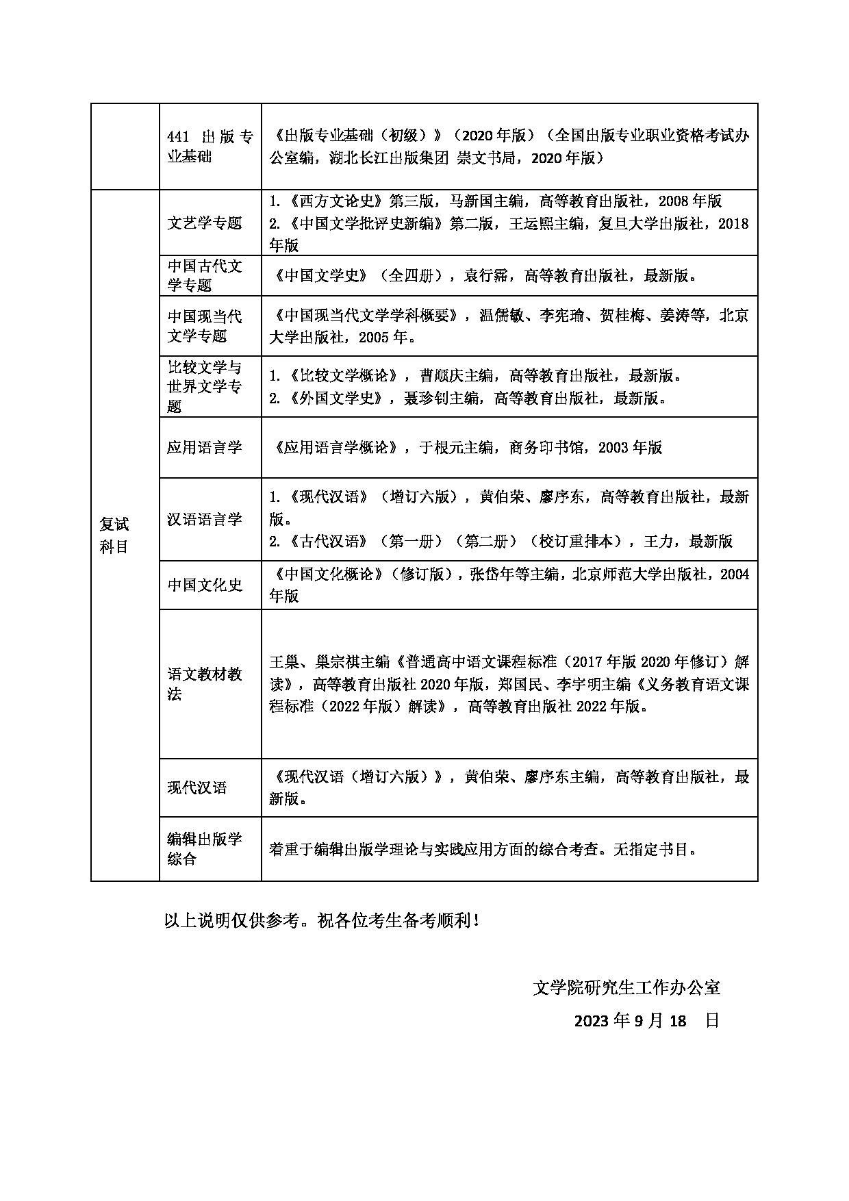 2024考研大纲：湖北大学2024年考研 102 文学院 考试大纲第3页