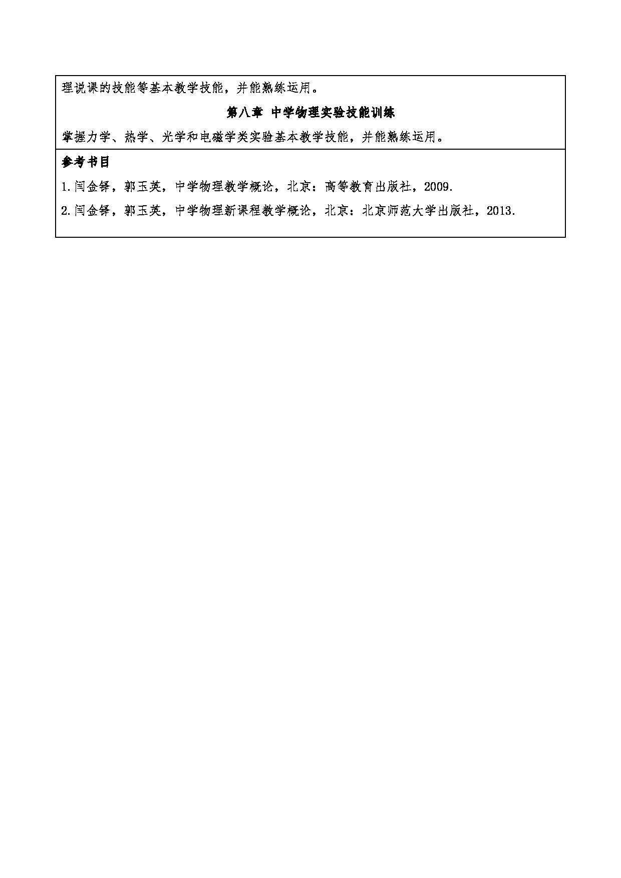 2024考研大纲：重庆三峡学院2024年考研 015教师教育学院 2.复试笔试科目物理教学论 考试大纲第3页