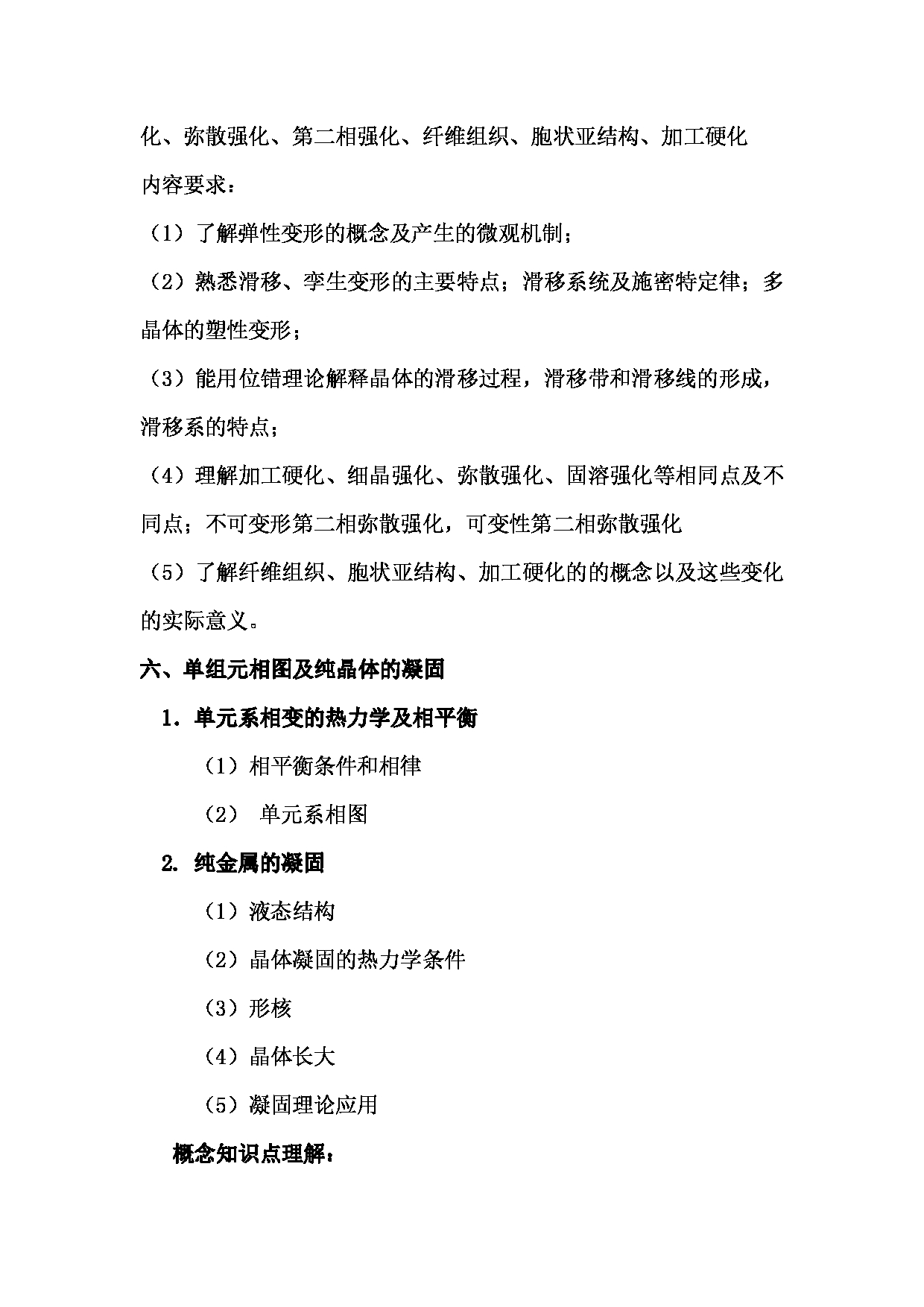 2024考研大纲：湖北大学2024年考研 842材料科学基础  (1) 考试大纲第7页