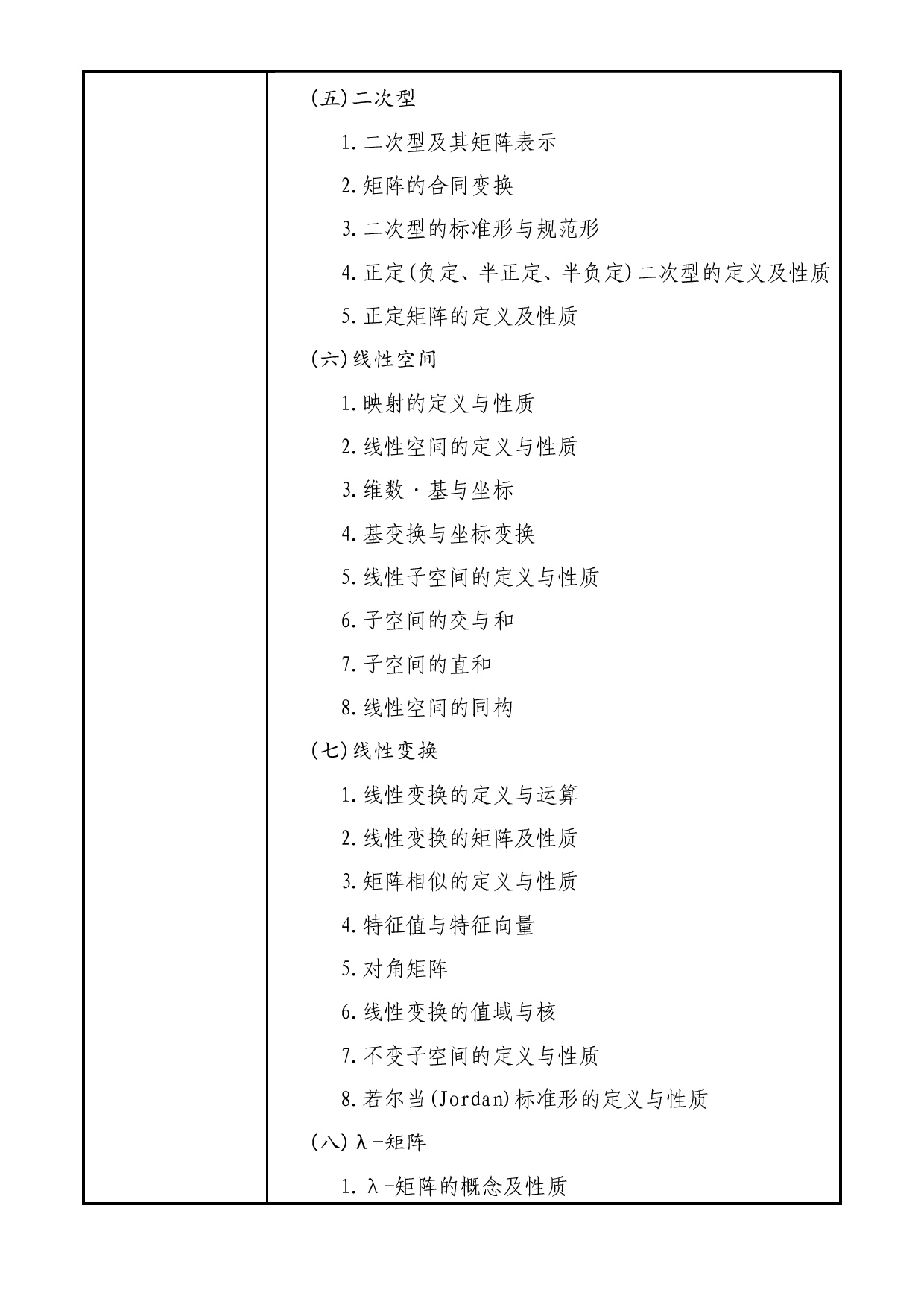 2025考研大纲：大连民族大学2025年考研自命题科目 807-高等代数 考试大纲第2页